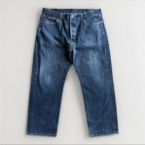 Levi’s 501XX Men’s Jeans 40x27 Vtg Gray Y2K Button Fly Denim with Whisker Fade